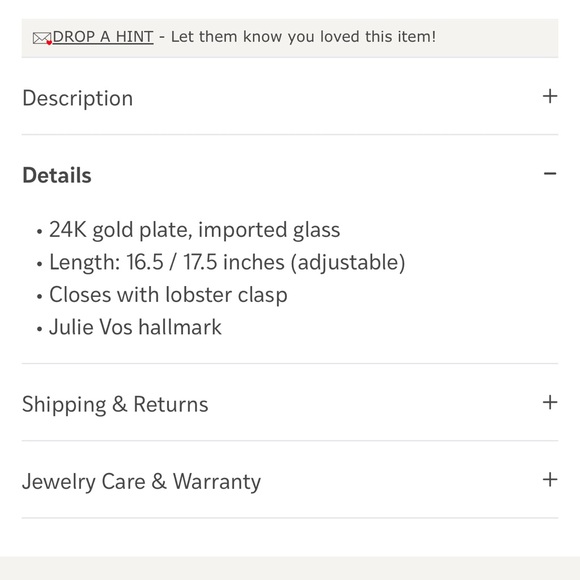 $145 Julie Vos Kaleidoscope Delicate Necklace
Color Rose Clear - Picture 9 of 10